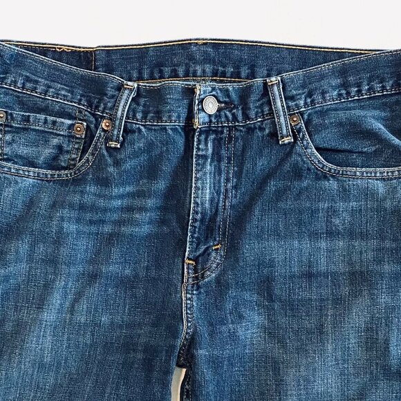 Levi's 514 jeans Men's 33 dark denim wash classic straight leg unisex - Picture 5 of 9